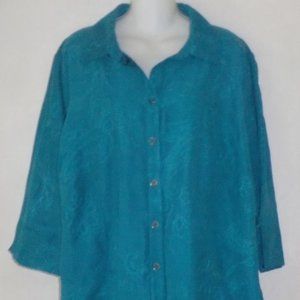 **WAW**Croft & Barrow blouse sz 2X 18W 20W EUC